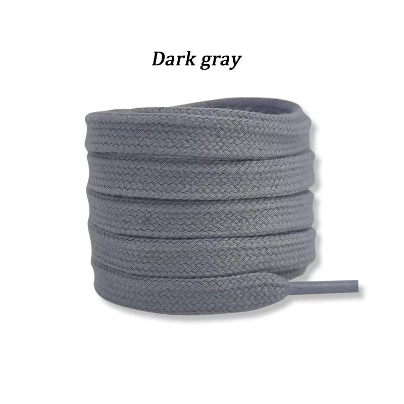 New Flat Cotton Shoelaces for Sneakers AF1 AJ1 Shoelace High-Top Canvas Casual Shoe Laces No Elasticity Shoestrings Men Women