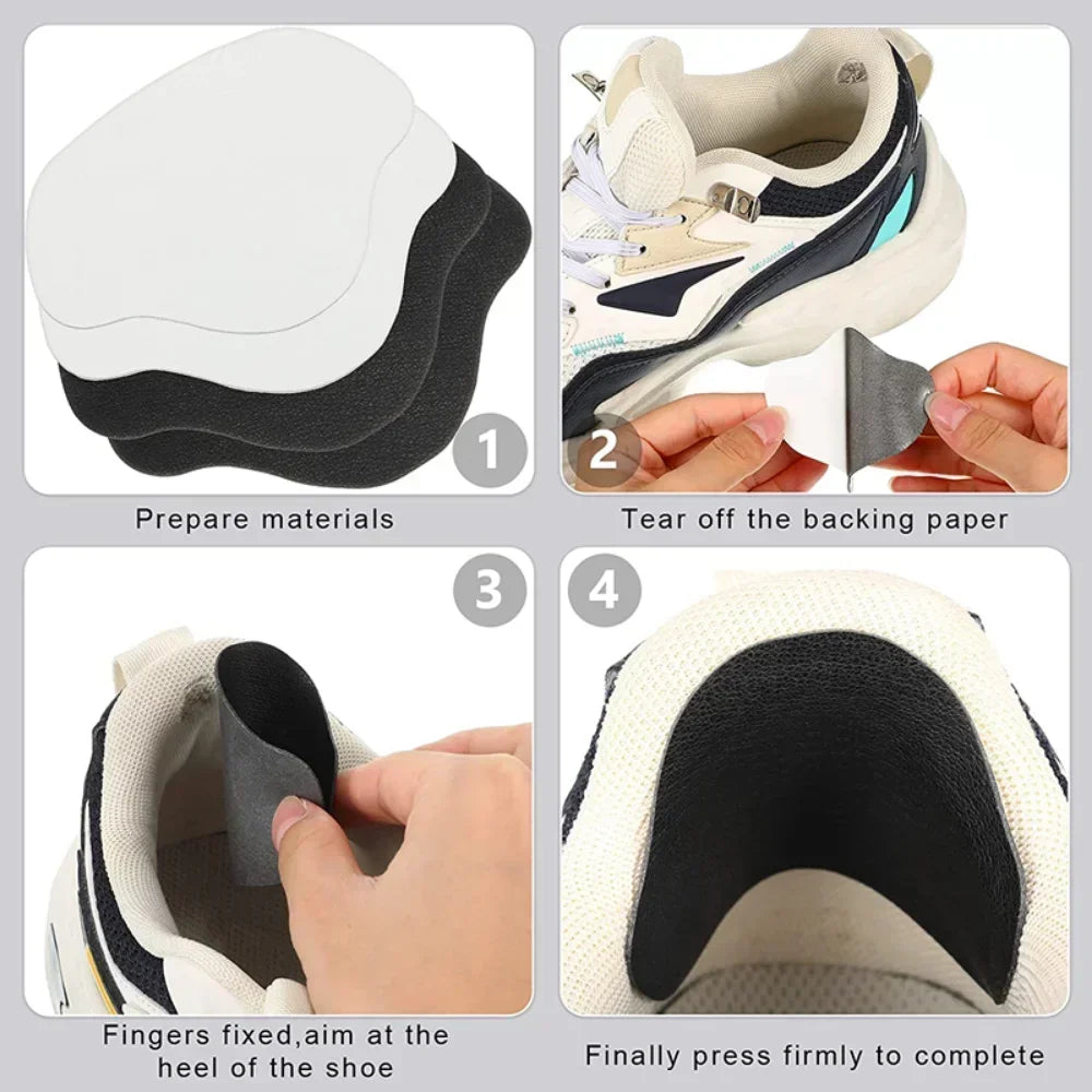 6Pcs Sports Shoes Repair Stickers Suede Heel Protector Anti-Wear Repair Holes Self-Adhesive Patches Insoles Pad Foot Care Insert