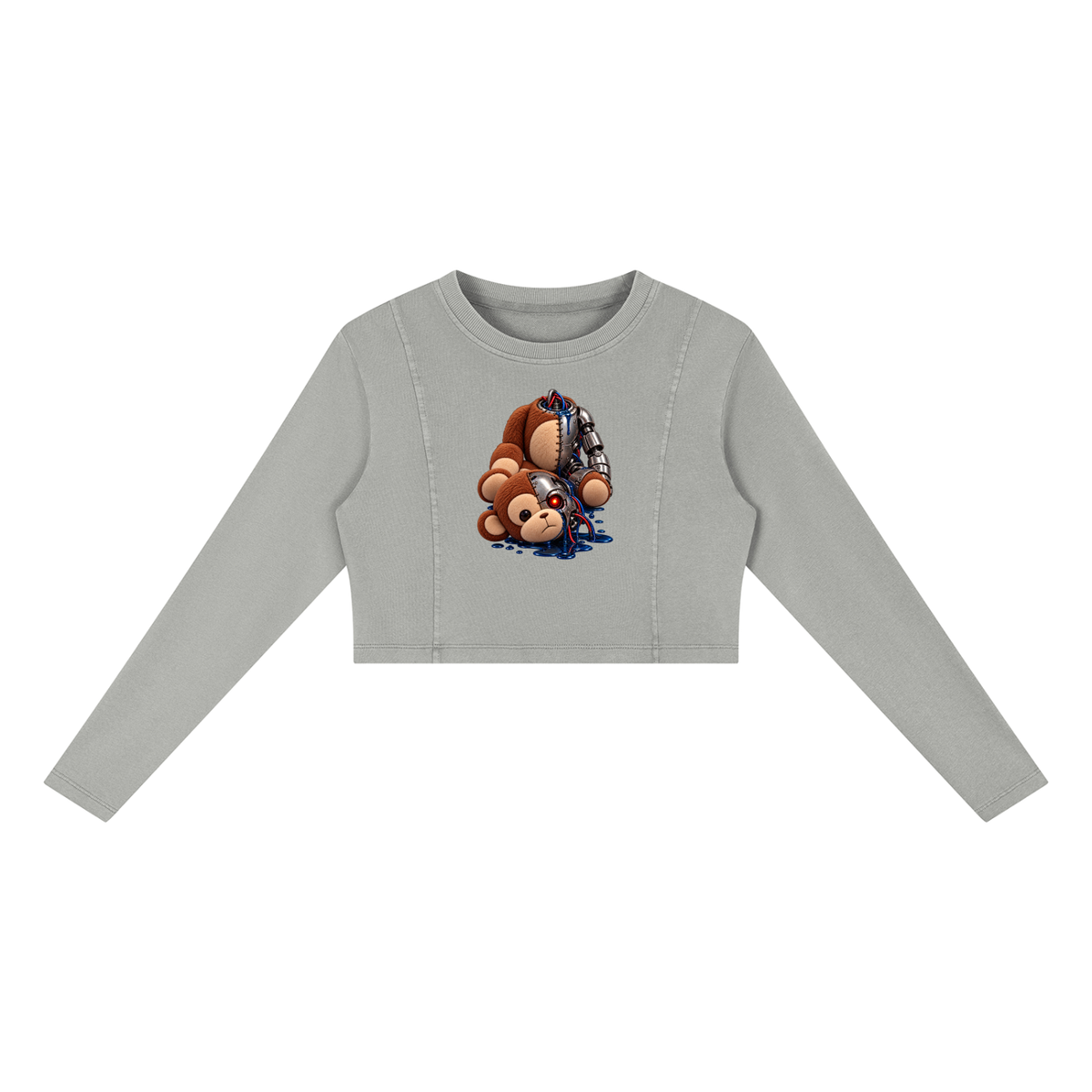 Women's Mineral Wash Crop Sweatshirt (Cath Kuala)