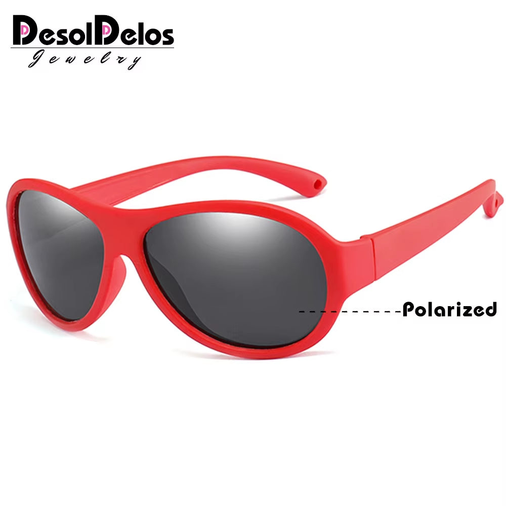 2024 Sunglasses Kids Girls Boys Polarized Children Sun Glasses PC UV Protection Eyeglasses Eyewear High Quality D323