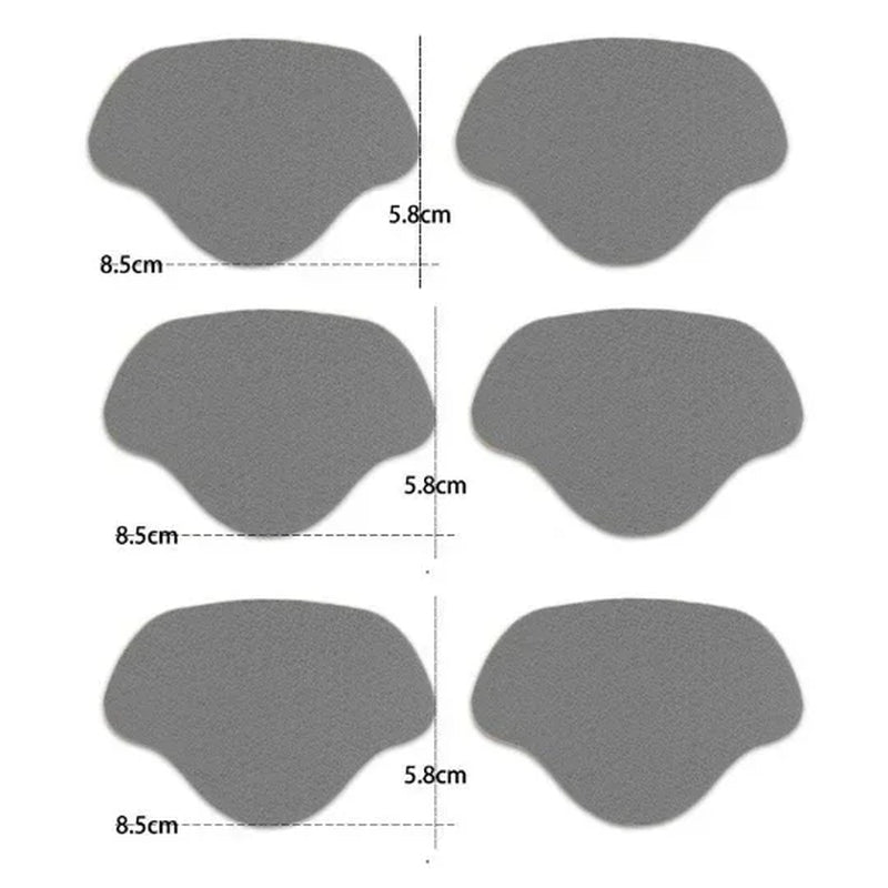 6Pcs Sports Shoes Repair Stickers Suede Heel Protector Anti-Wear Repair Holes Self-Adhesive Patches Insoles Pad Foot Care Insert