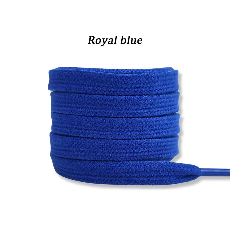 New Flat Cotton Shoelaces for Sneakers AF1 AJ1 Shoelace High-Top Canvas Casual Shoe Laces No Elasticity Shoestrings Men Women