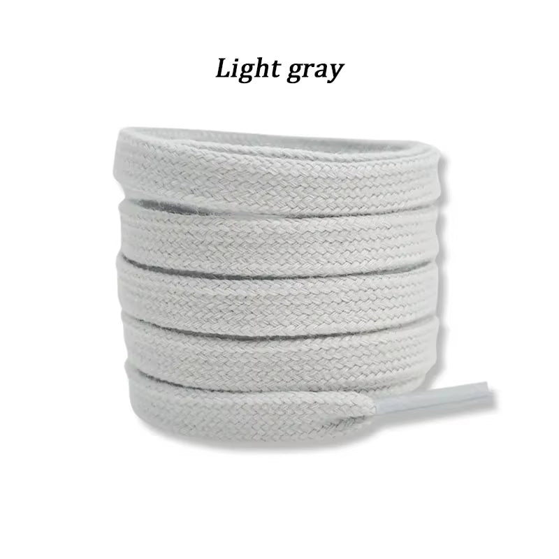 New Flat Cotton Shoelaces for Sneakers AF1 AJ1 Shoelace High-Top Canvas Casual Shoe Laces No Elasticity Shoestrings Men Women