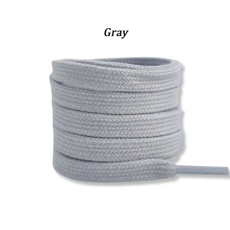 New Flat Cotton Shoelaces for Sneakers AF1 AJ1 Shoelace High-Top Canvas Casual Shoe Laces No Elasticity Shoestrings Men Women