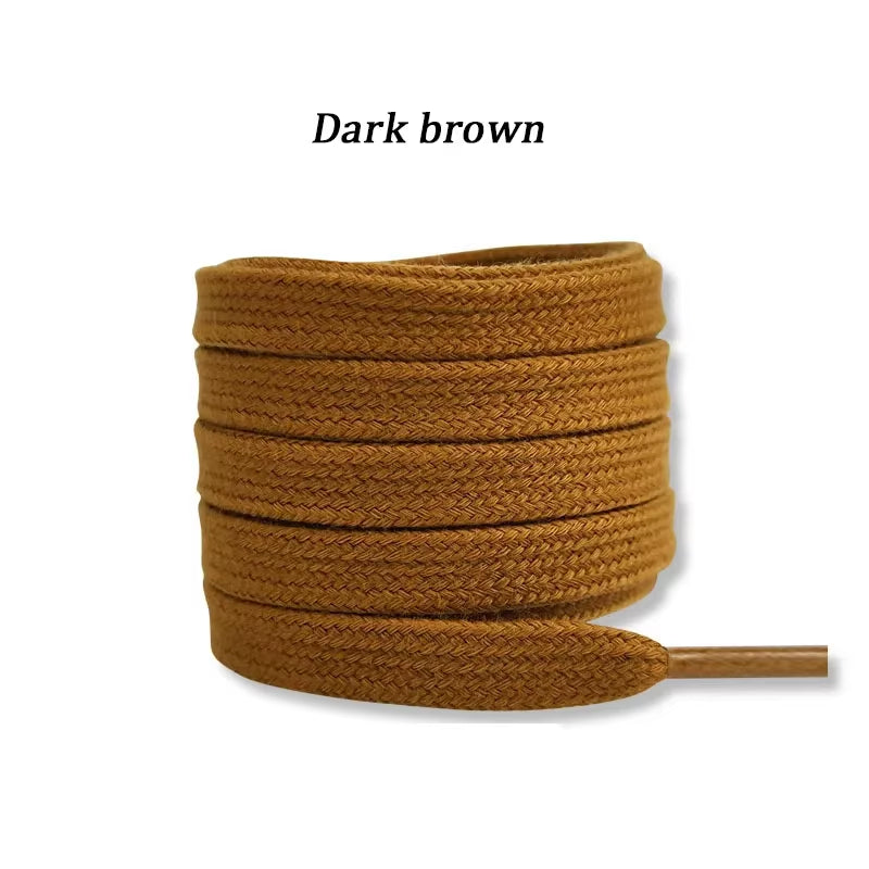 New Flat Cotton Shoelaces for Sneakers AF1 AJ1 Shoelace High-Top Canvas Casual Shoe Laces No Elasticity Shoestrings Men Women