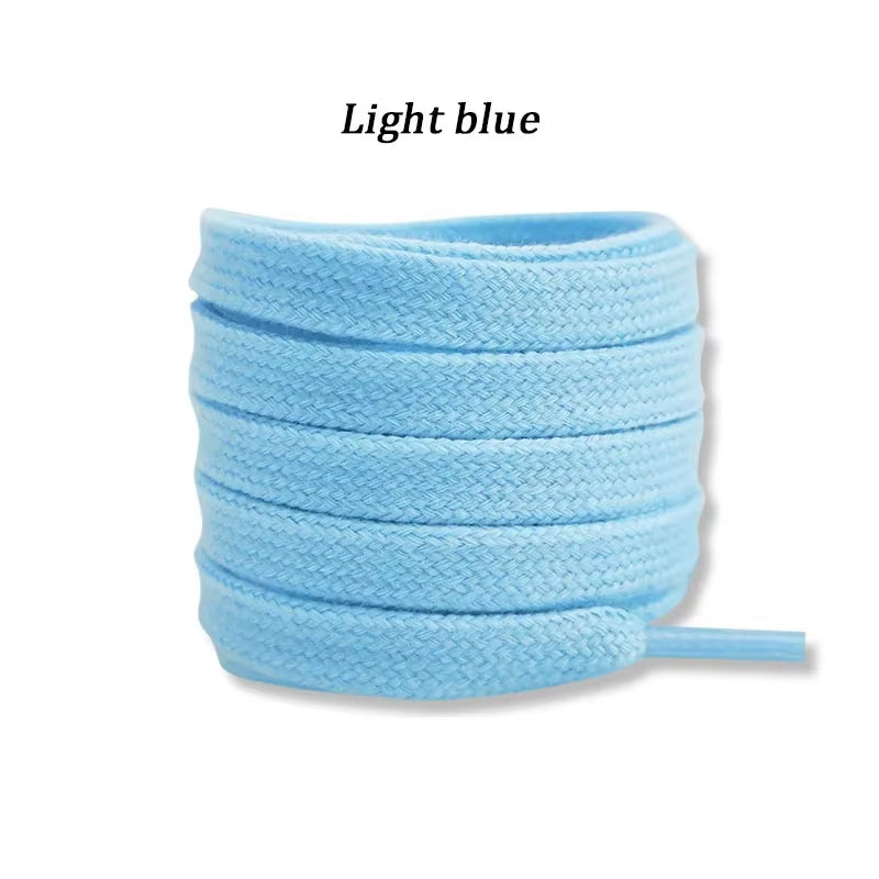 New Flat Cotton Shoelaces for Sneakers AF1 AJ1 Shoelace High-Top Canvas Casual Shoe Laces No Elasticity Shoestrings Men Women