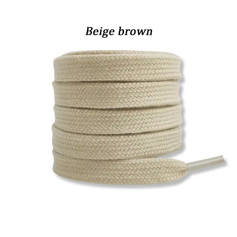New Flat Cotton Shoelaces for Sneakers AF1 AJ1 Shoelace High-Top Canvas Casual Shoe Laces No Elasticity Shoestrings Men Women