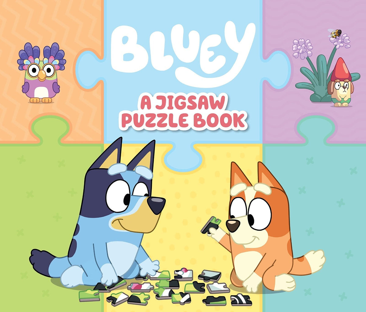Bluey: a Jigsaw Puzzle Book: Includes 4 Double-Sided Puzzles Hardcover Book NEW