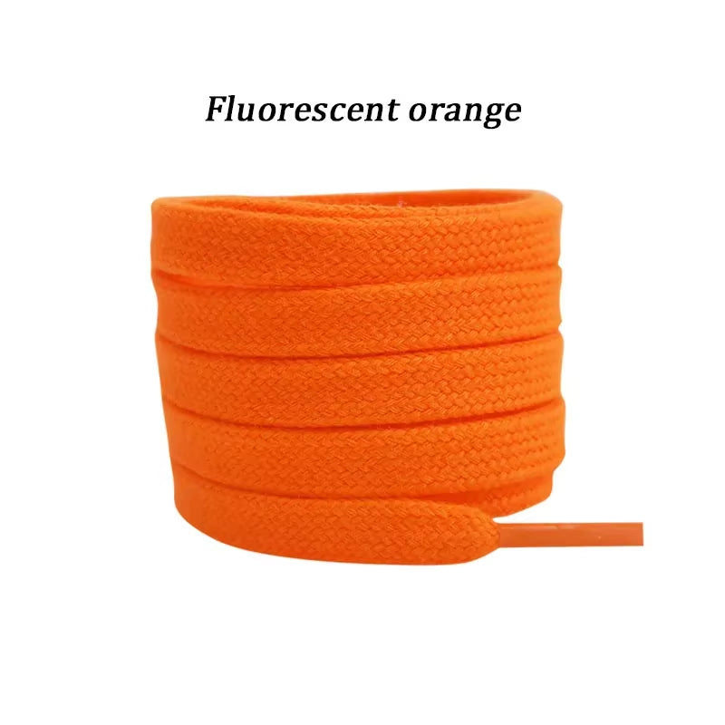 New Flat Cotton Shoelaces for Sneakers AF1 AJ1 Shoelace High-Top Canvas Casual Shoe Laces No Elasticity Shoestrings Men Women