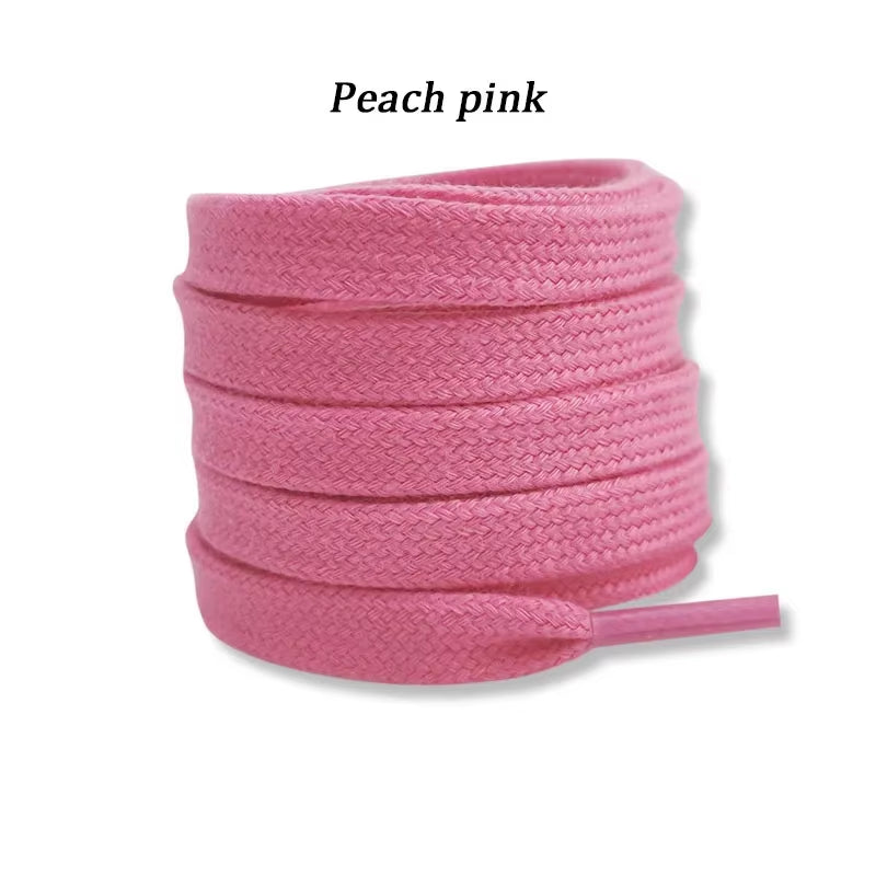 New Flat Cotton Shoelaces for Sneakers AF1 AJ1 Shoelace High-Top Canvas Casual Shoe Laces No Elasticity Shoestrings Men Women
