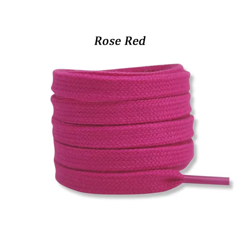New Flat Cotton Shoelaces for Sneakers AF1 AJ1 Shoelace High-Top Canvas Casual Shoe Laces No Elasticity Shoestrings Men Women