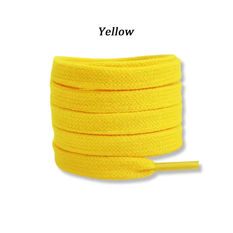New Flat Cotton Shoelaces for Sneakers AF1 AJ1 Shoelace High-Top Canvas Casual Shoe Laces No Elasticity Shoestrings Men Women