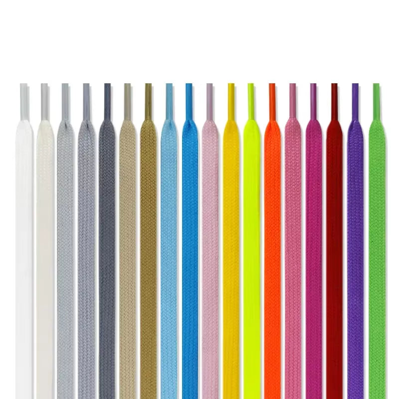 New Flat Cotton Shoelaces for Sneakers AF1 AJ1 Shoelace High-Top Canvas Casual Shoe Laces No Elasticity Shoestrings Men Women