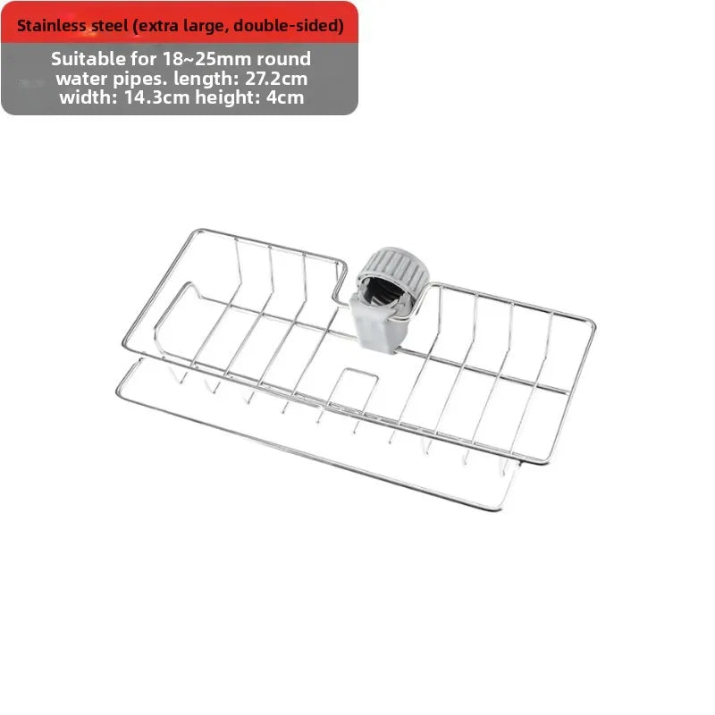 Kitchen Sink Drain Rack Sponge Storage Flexible Faucet Holder Soap Drainer Towel Rack Shelf Organizer Kitchen Accessories