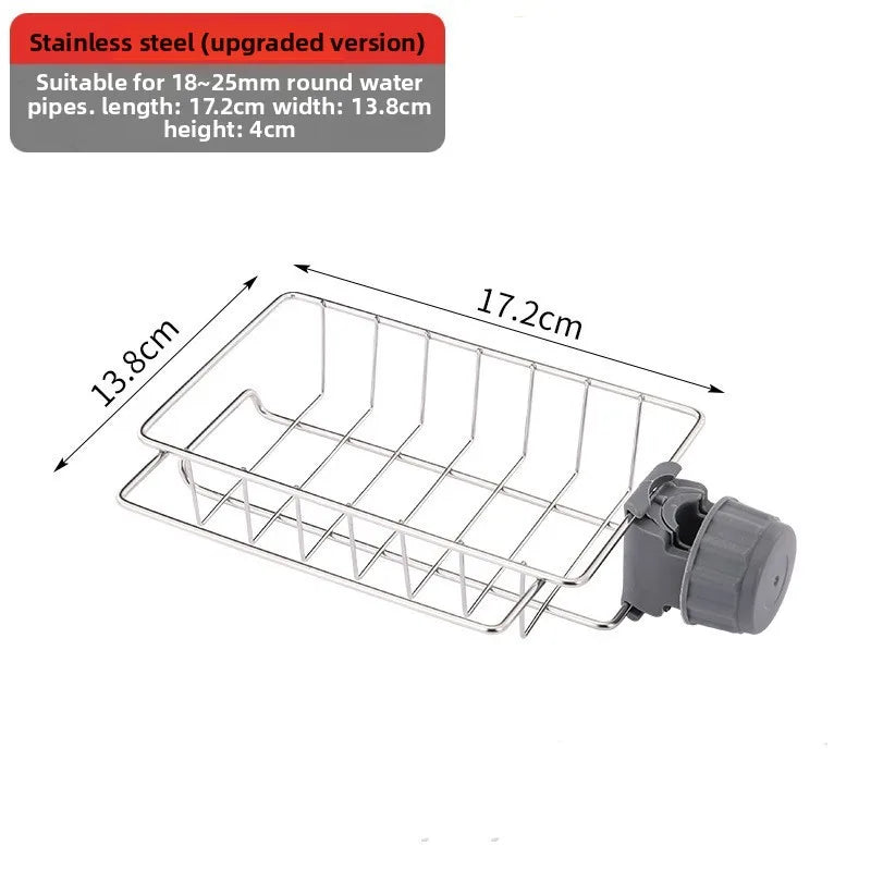 Kitchen Sink Drain Rack Sponge Storage Flexible Faucet Holder Soap Drainer Towel Rack Shelf Organizer Kitchen Accessories