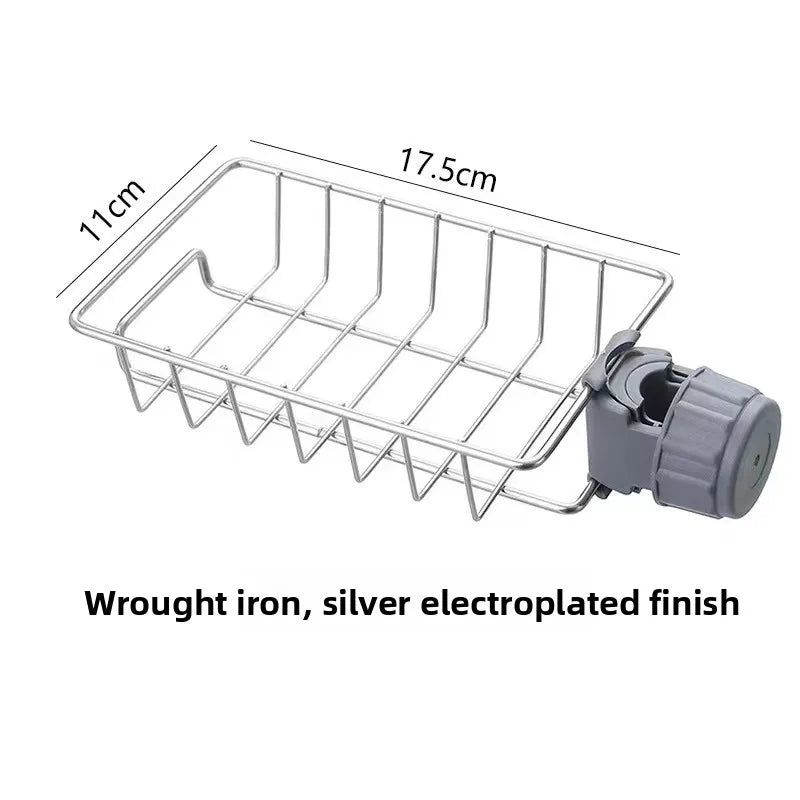 Kitchen Sink Drain Rack Sponge Storage Flexible Faucet Holder Soap Drainer Towel Rack Shelf Organizer Kitchen Accessories