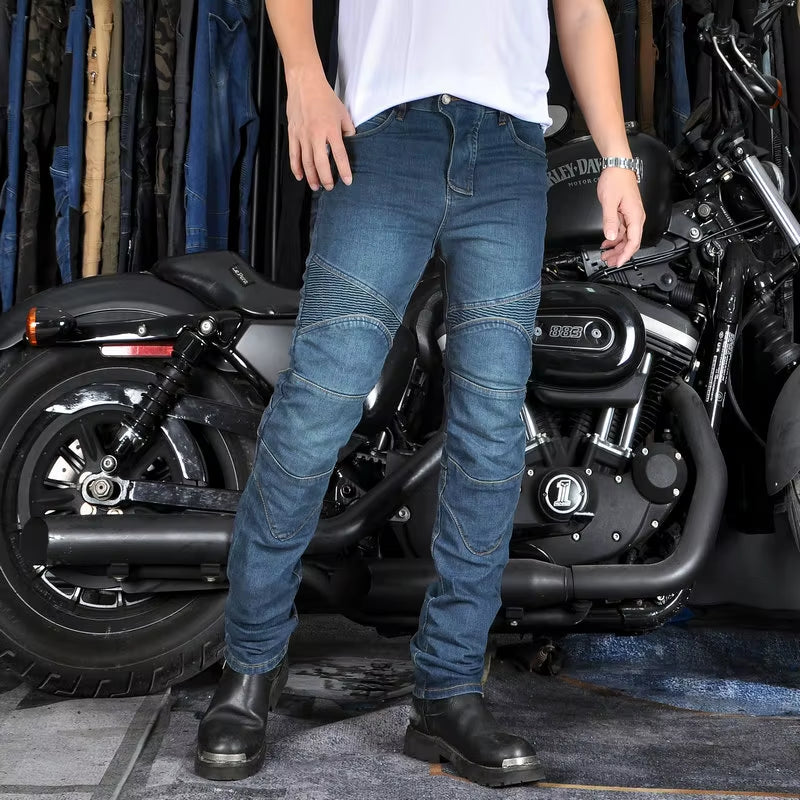 New Motorcycle Pants, Riding Jeans, Anti-Fall, Classic Motorcycle Rider Pants, Racing Pants for All Seasons