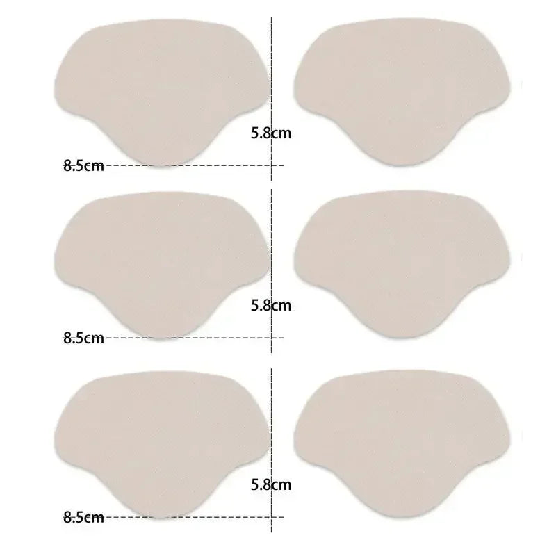 6Pcs Sports Shoes Repair Stickers Suede Heel Protector Anti-Wear Repair Holes Self-Adhesive Patches Insoles Pad Foot Care Insert