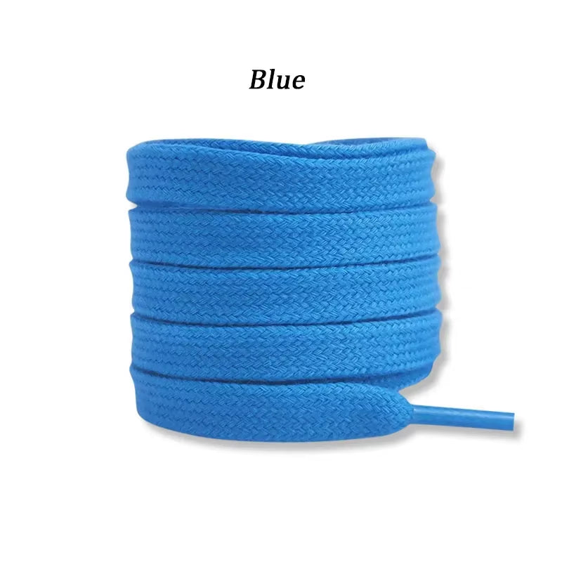 New Flat Cotton Shoelaces for Sneakers AF1 AJ1 Shoelace High-Top Canvas Casual Shoe Laces No Elasticity Shoestrings Men Women