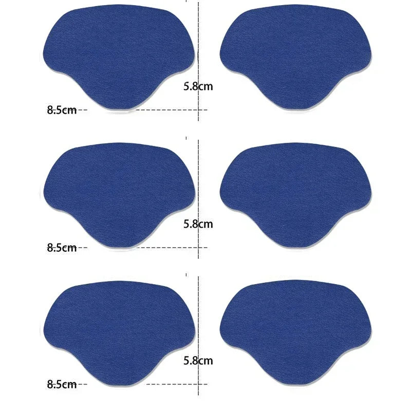 6Pcs Sports Shoes Repair Stickers Suede Heel Protector Anti-Wear Repair Holes Self-Adhesive Patches Insoles Pad Foot Care Insert