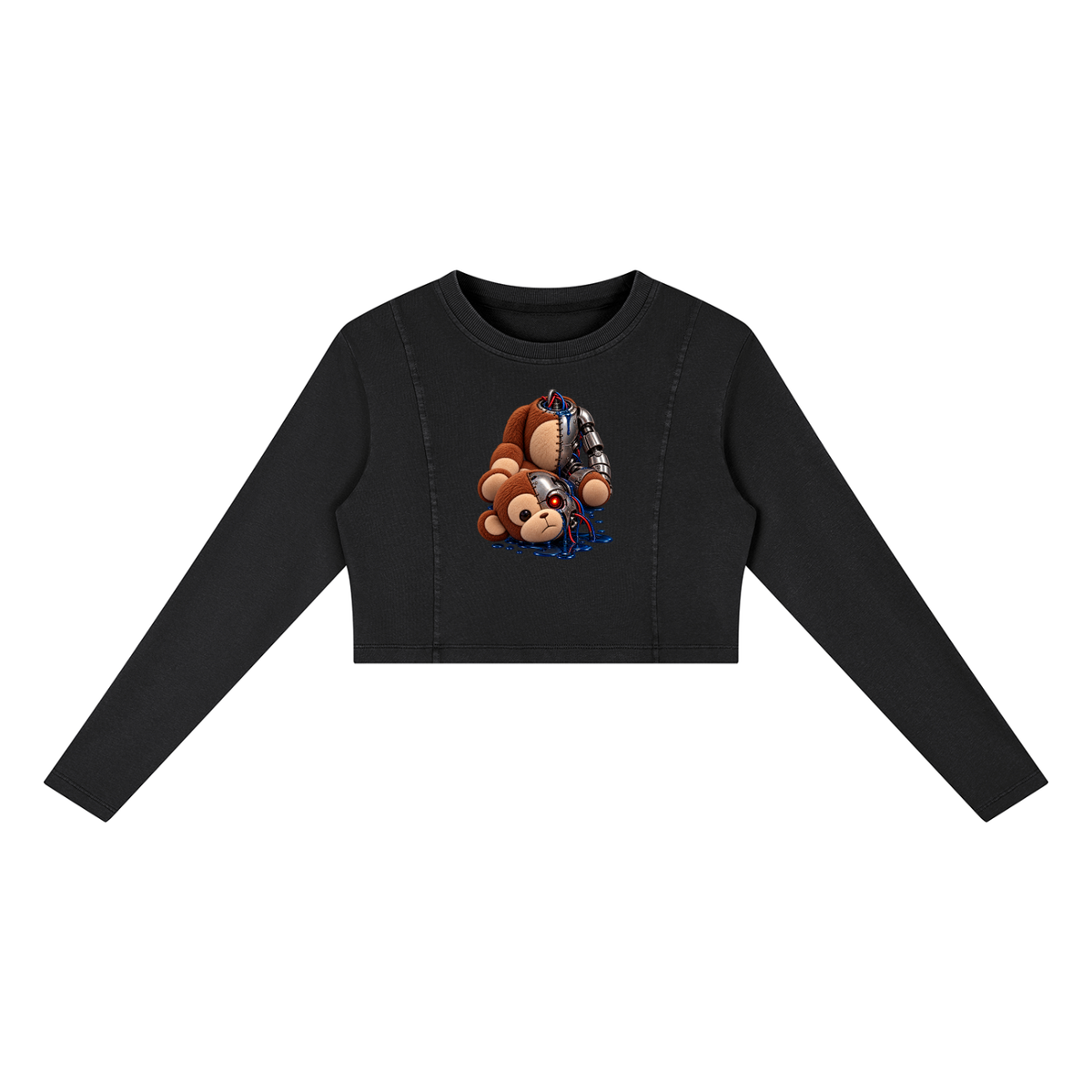 Women's Mineral Wash Crop Sweatshirt (Cath Kuala)