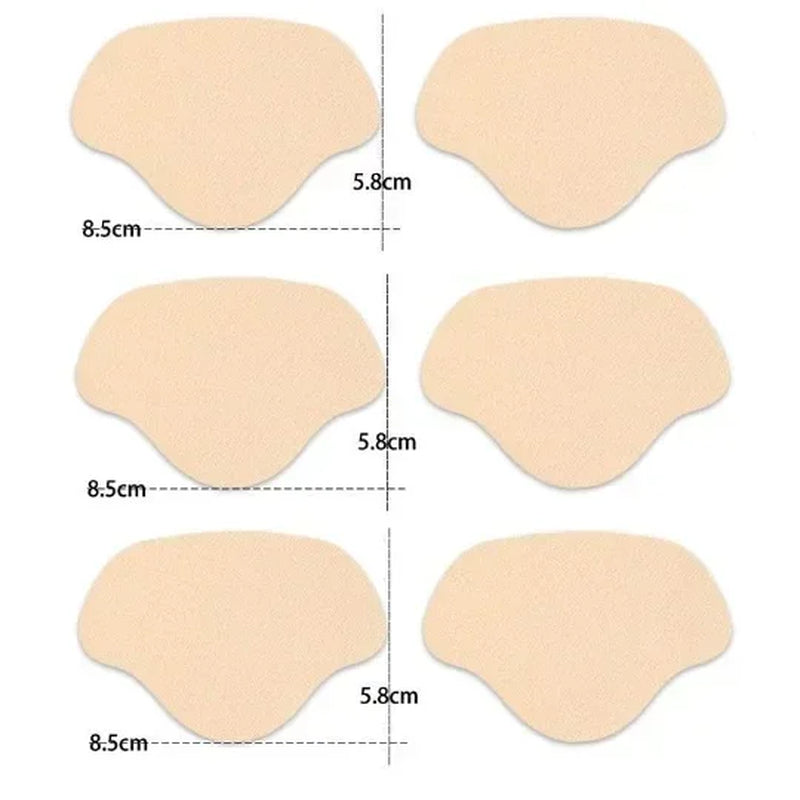 6Pcs Sports Shoes Repair Stickers Suede Heel Protector Anti-Wear Repair Holes Self-Adhesive Patches Insoles Pad Foot Care Insert