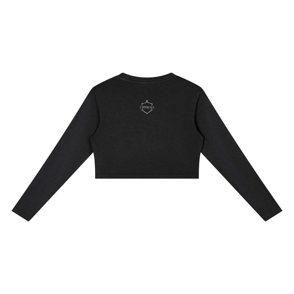 Women's Mineral Wash Crop Sweatshirt (Cath Kuala)