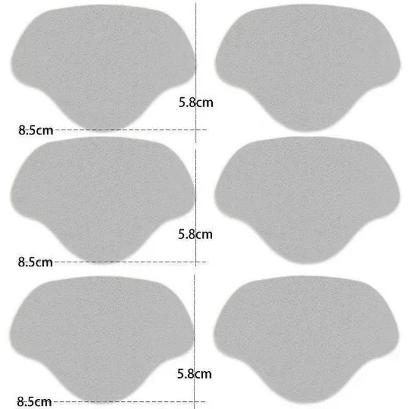 6Pcs Sports Shoes Repair Stickers Suede Heel Protector Anti-Wear Repair Holes Self-Adhesive Patches Insoles Pad Foot Care Insert