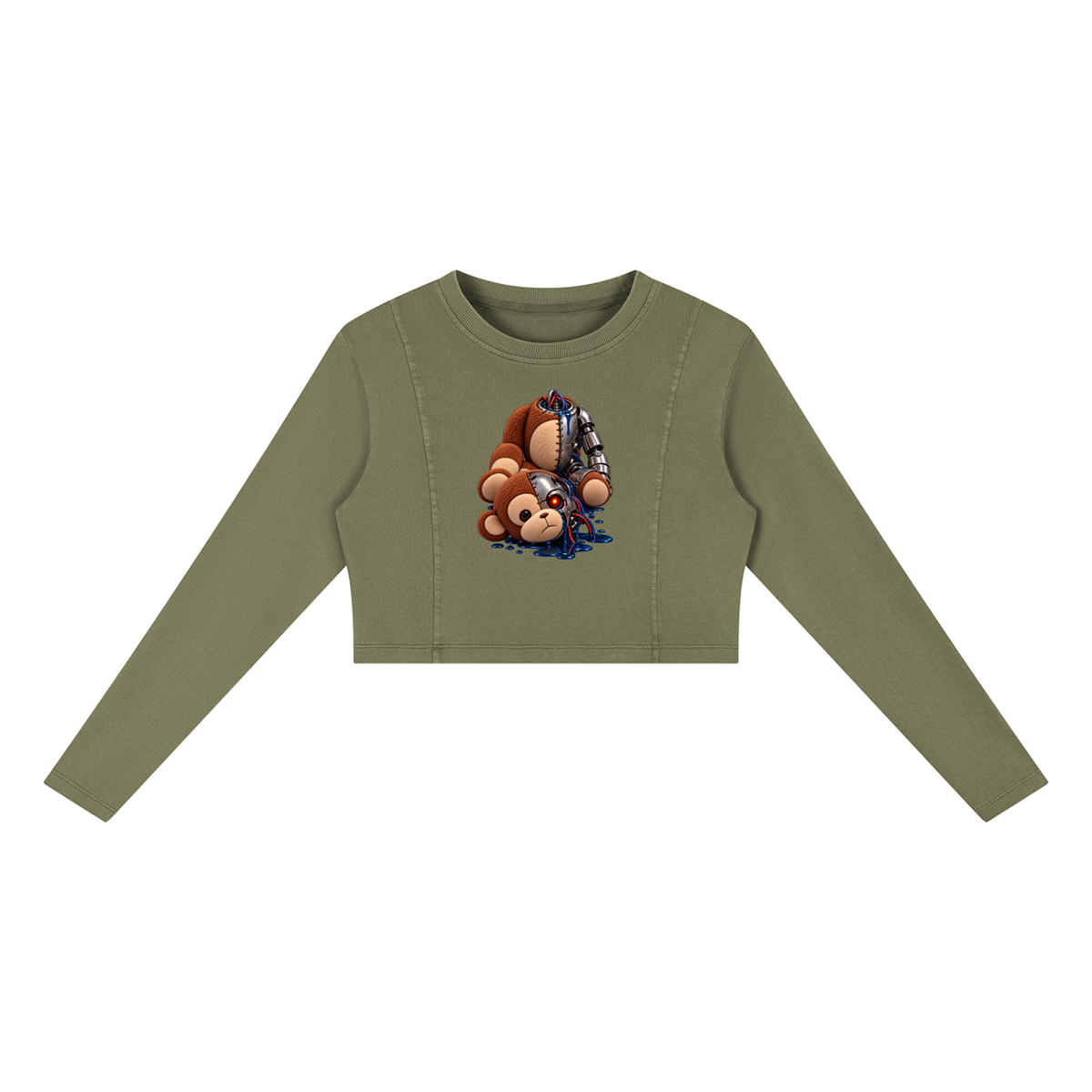 Women's Mineral Wash Crop Sweatshirt (Cath Kuala)
