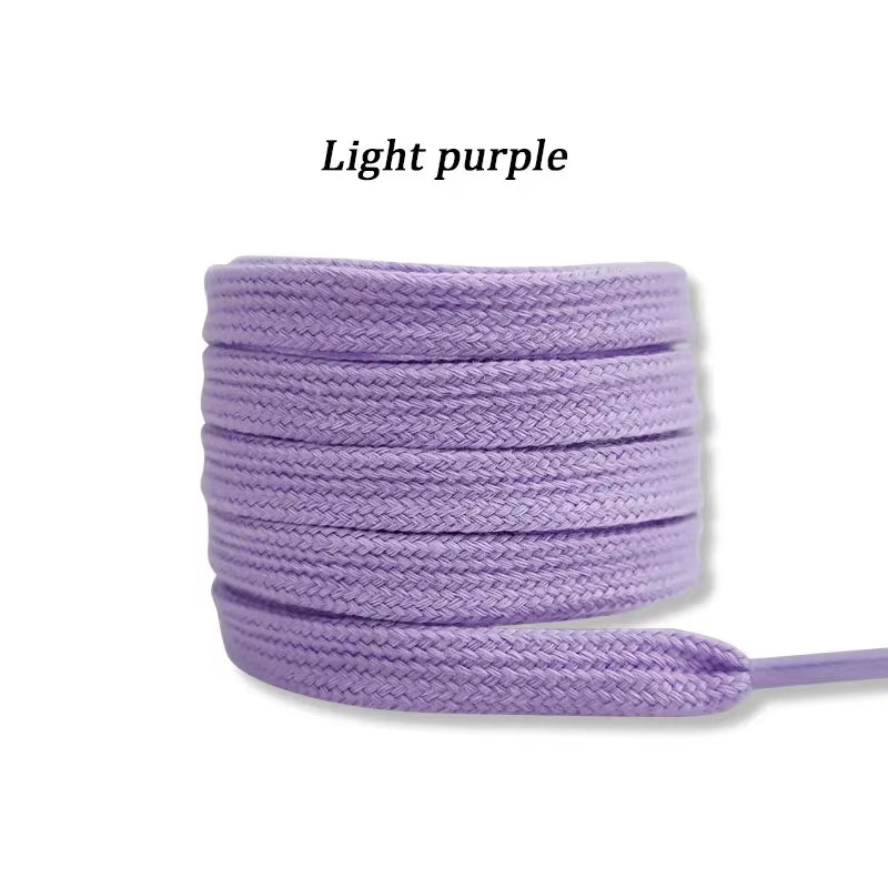 New Flat Cotton Shoelaces for Sneakers AF1 AJ1 Shoelace High-Top Canvas Casual Shoe Laces No Elasticity Shoestrings Men Women